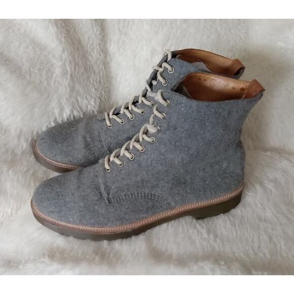 Dr. Martens Gray Wool Beckett Boots Mens Size 14 EUR 48 main image 6